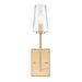 Fitzroy One Light Wall Sconce in Lacquered Brass