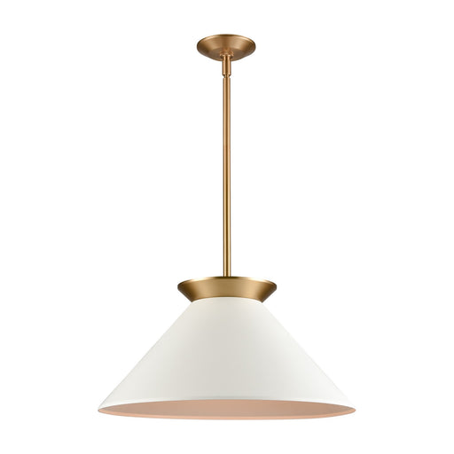 Cavendish One Light Pendant in Brushed Gold