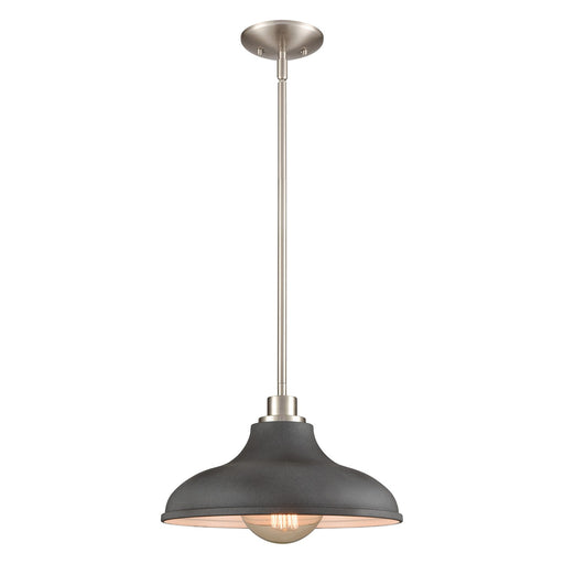 Grenville One Light Pendant in Brushed Nickel