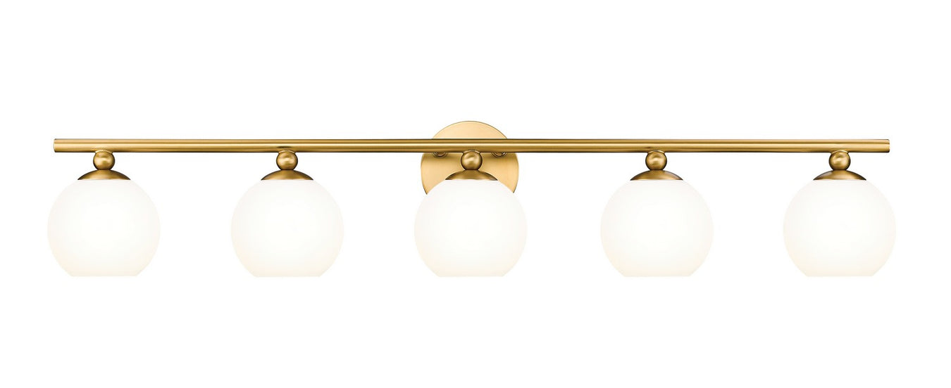 Neoma Five Light Vanity in Modern Gold by Z-Lite Lighting