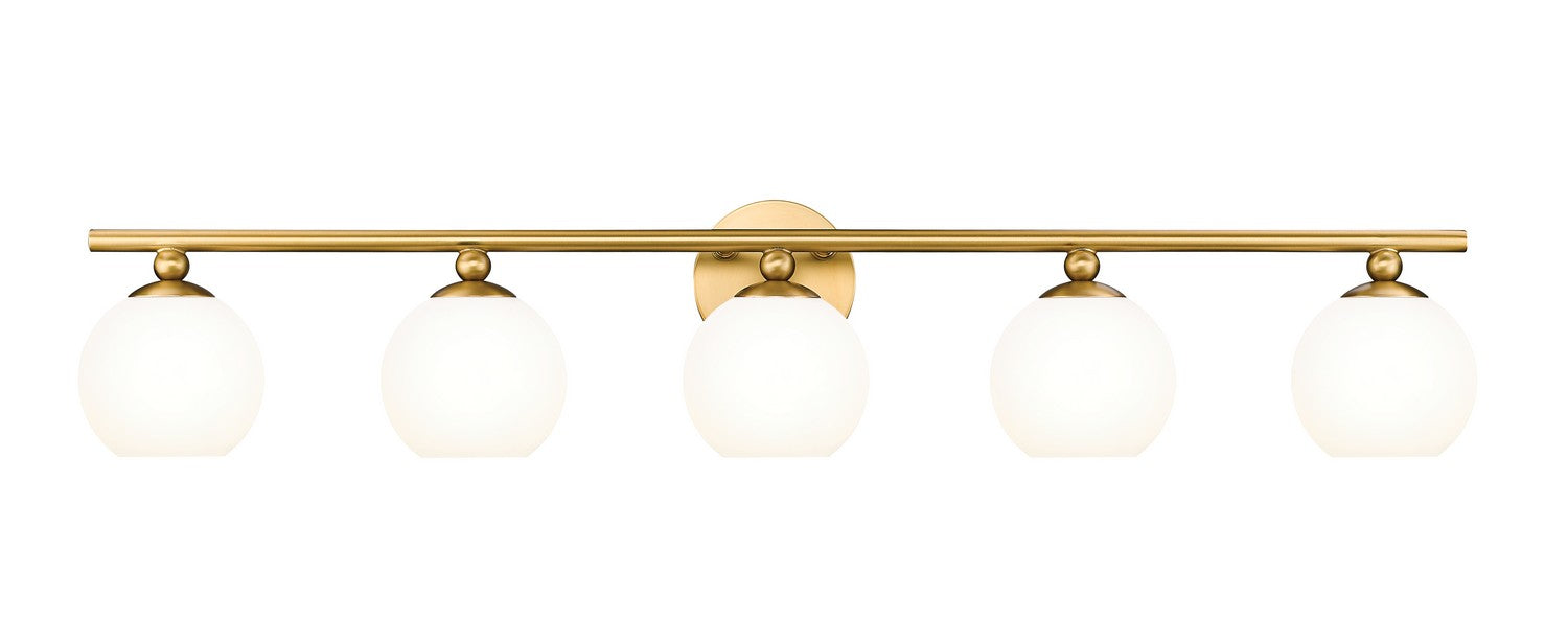 Neoma Five Light Vanity in Modern Gold by Z-Lite Lighting
