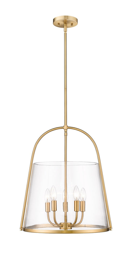 Archis Five Light Pendant in Modern Gold by Z-Lite Lighting