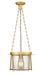 Cape Harbor Pendant One Light Pendant in Rubbed Brass by Z-Lite Lighting