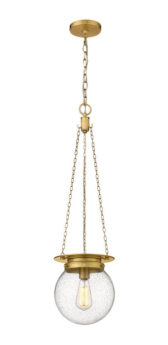 Calhoun One Light Pendant in Heritage Brass by Z-Lite Lighting