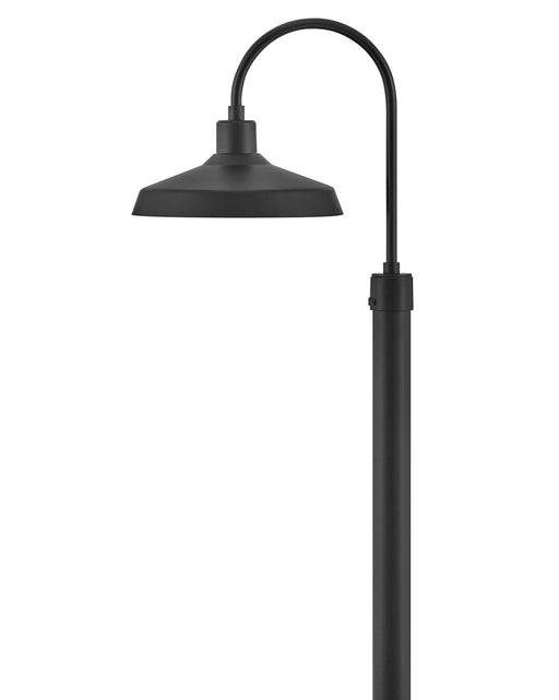 Forge LED Post Top or Pier Mount Lantern in Black by Hinkley Lighting
