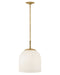 Willa LED Convertible Pendant in Heritage Brass by Hinkley Lighting