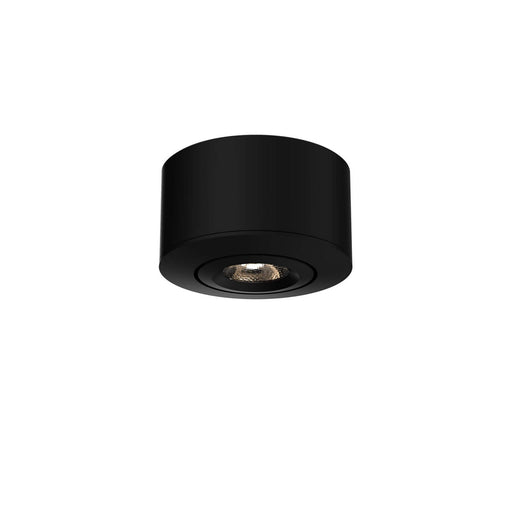 LED Mini Gimbal Puck Light in Black