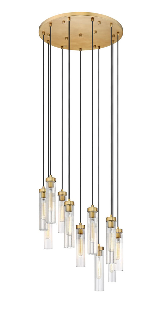 Beau 11 Light Chandelier in Rubbed Brass by Z-Lite Lighting
