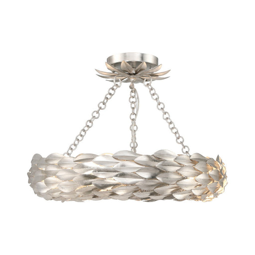 Broche LED Semi-Flush Mount in Antique Silver by Crystorama - MPN 535-SA_CEILING