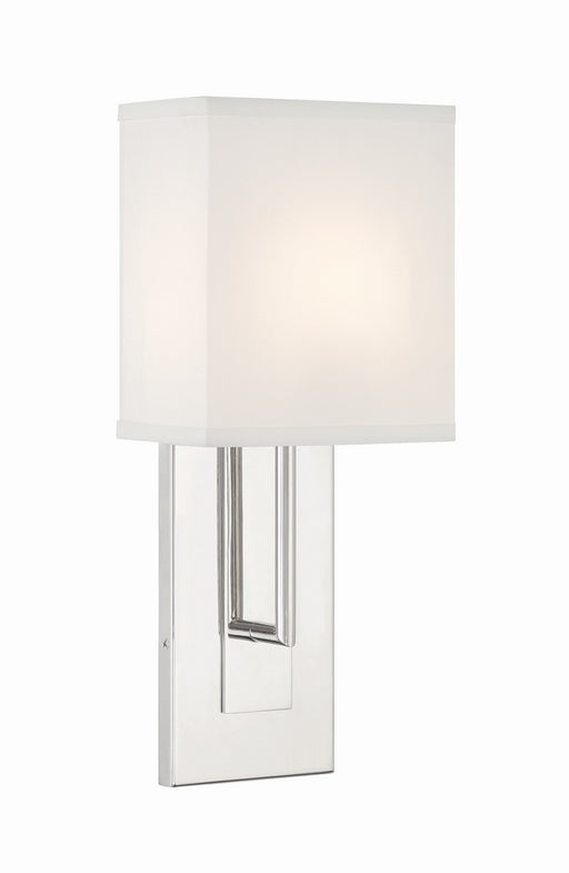 Brent 1-Light Wall Sconce in Polished Nickel by Crystorama - MPN BRE-A3631-PN