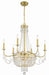 Haywood 9-Light Chandelier in Aged Brass by Crystorama - MPN HWD-7709-AG