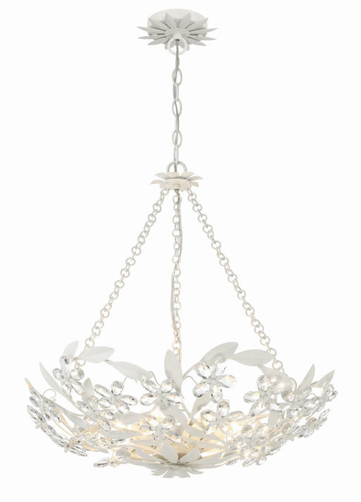Marselle 6-Light Chandelier in Matte White by Crystorama - MPN MSL-306-MT