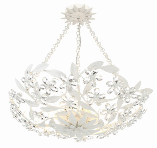 Marselle 6-Light Semi-Flush Mount in Matte White by Crystorama - MPN MSL-306-MT_CEILING