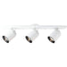 3-Light Multi Directional Roundback Wall/Ceiling Fixture in White