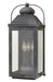 Anchorage Large Wall Mount Lantern in Aged Zinc