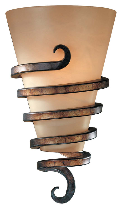 Tofino 1-Light Wall Sconce in Tofino Bronze & Mabre Grabar Glass
