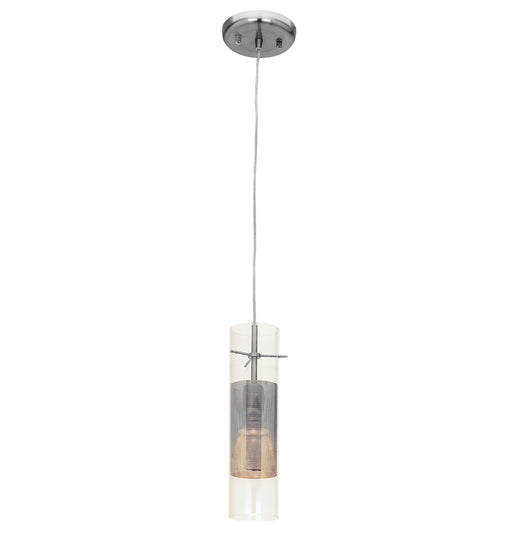 Spartan 1-Light Pendant in Brushed Steel Finish