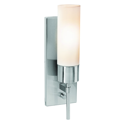 Iron Wall Fixture with On/Off Switch in Brushed Steel Finish