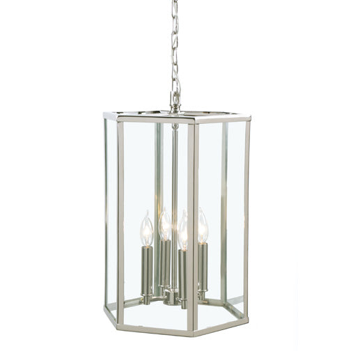 George 4-Light Pendant in Polished Nickel