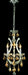 Maria Theresa 4-Light Pendant in Chrome with Golden Teak (Smoky) Royal Cut Crystal