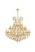 Maria Theresa 41-Light Chandelier in Gold with Golden Teak (Smoky) Royal Cut Crystal