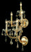 Maria Theresa 5-Light Wall Sconce in Gold with Golden Teak (Smoky) Royal Cut Crystal