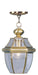 Monterey 1 Light Outdoor Chain Lantern in Antique Brass