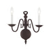 Williamsburgh 2 Light Wall Sconce in Bronze