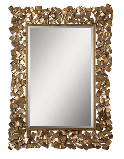 Uttermost's Capulin Antique Gold Mirror Designed by Grace Feyock