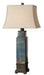 Uttermost's Soprana Blue Table Lamp Designed by Carolyn Kinder