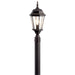 Madison Outdoor Post Mount 1-Light in Tannery Bronze