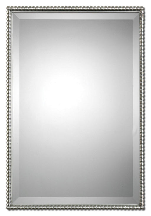 Uttermost's Sherise Brushed Nickel Mirror Designed by Carolyn Kinder