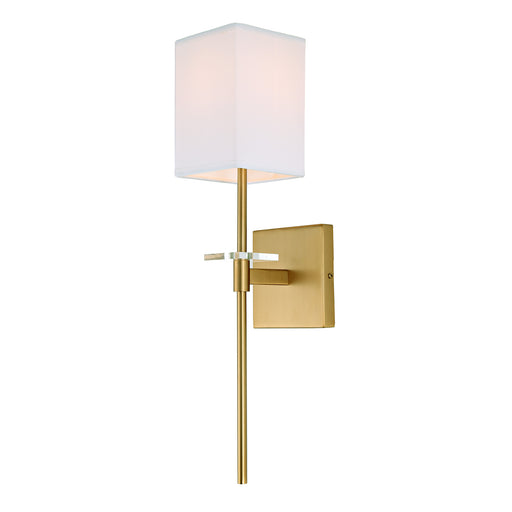 Ronnie 1-Light Wall Sconce in Satin Brass