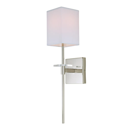 Ronnie 1-Light Wall Sconce in Polished Nickel