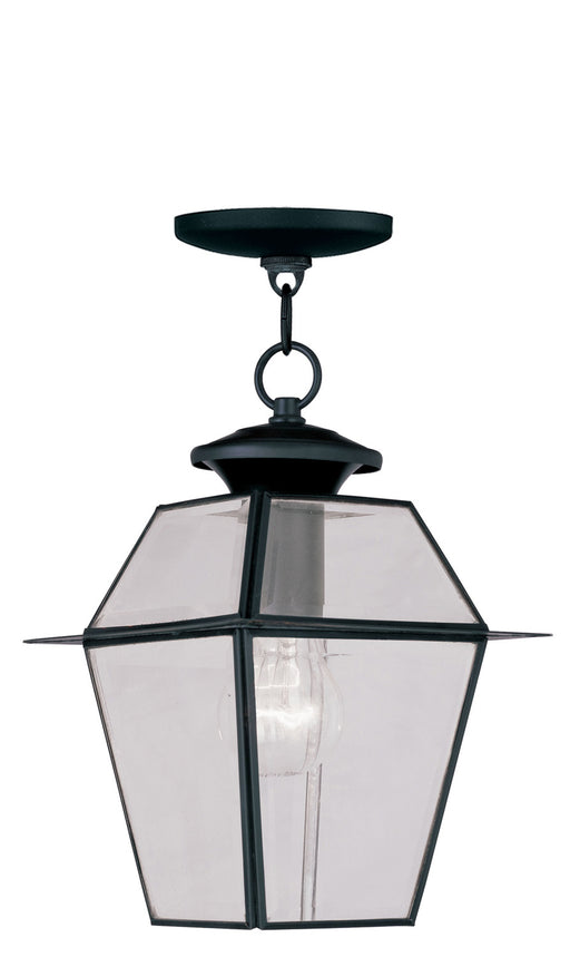 Westover 1 Light Outdoor Chain Lantern in Black