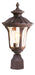 Oxford 1 Light Outdoor Post Lantern in Imperial Bronze