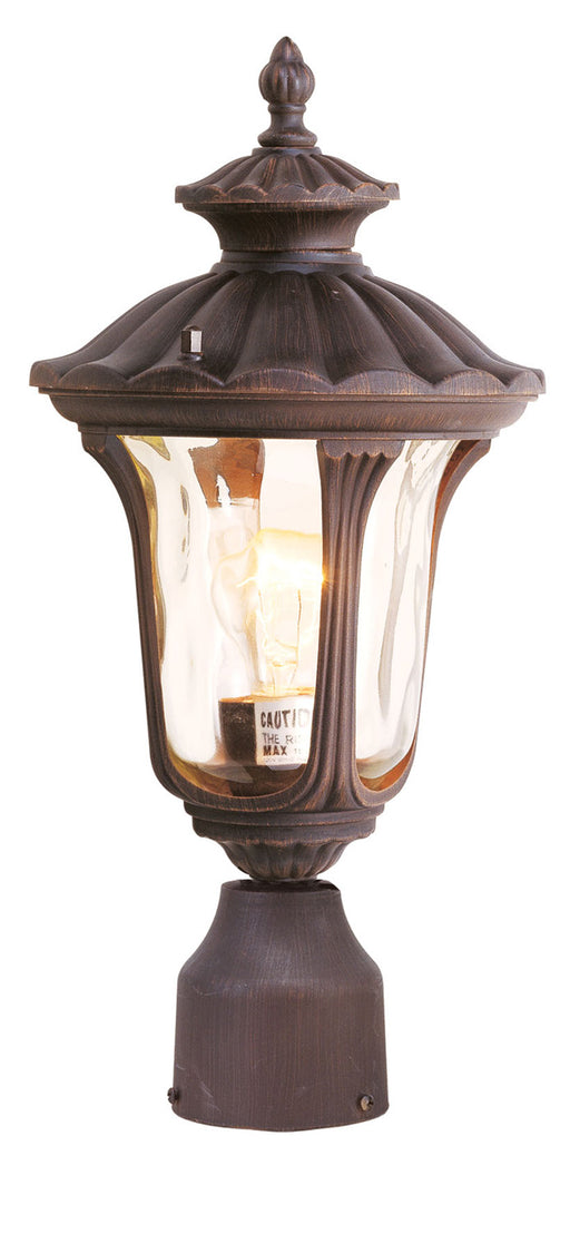 Oxford 1 Light Outdoor Post Lantern in Imperial Bronze