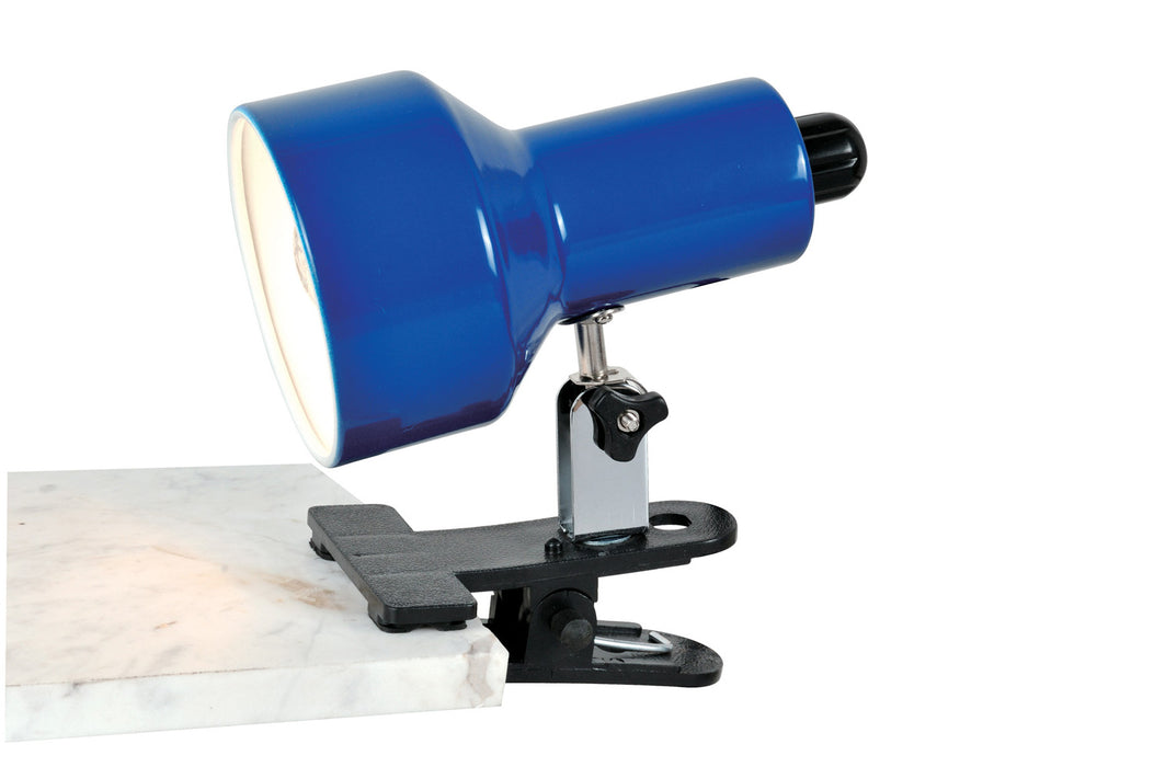 Clip-On Desk Lamp in Blue E27 Type, CFL 13W