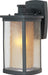 Bungalow 1-Light Wall Lantern in Bronze with Seedy/Wilshire Glass/Shade