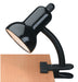 Gooseneck Clip On Desk Lamp in Black, E27, CFL 13W