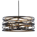 Vortic Flow Pendant in Dark Bronze with Mosaic Gold Interior - Lamps Expo