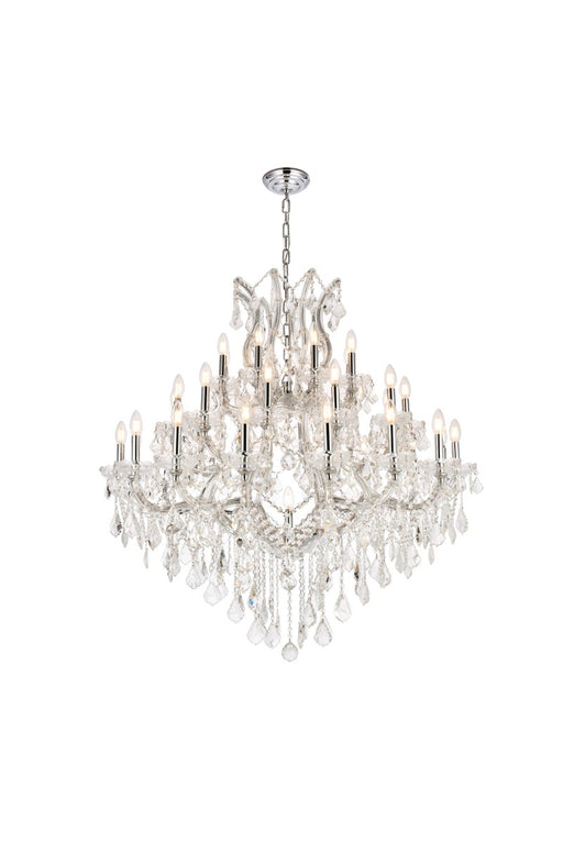 Maria Theresa 37-Light Chandelier in Chrome with Clear Royal Cut Crystal