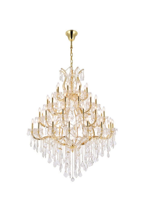 Maria Theresa 49-Light Chandelier in Gold with Clear Royal Cut Crystal
