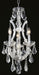 Maria Theresa 4-Light Chandelier in Chrome with Clear Royal Cut Crystal