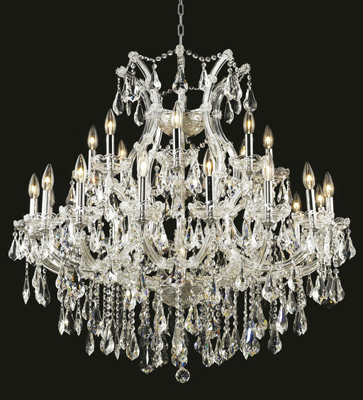 Maria Theresa 24-Light Chandelier in Chrome with Clear Royal Cut Crystal
