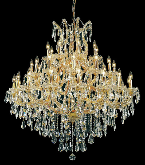 Maria Theresa 37-Light Chandelier in Gold with Clear Royal Cut Crystal