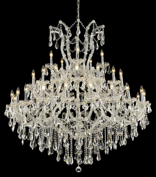 Maria Theresa 41-Light Chandelier in Chrome with Clear Royal Cut Crystal