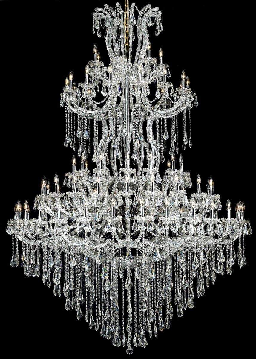 Maria Theresa 85-Light Chandelier in Chrome with Clear Royal Cut Crystal