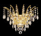 Victoria 3-Light Wall Sconce in Gold with Clear Royal Cut Crystal