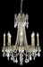 Rosalia 8-Light Chandelier in French Gold with Clear Royal Cut Crystal